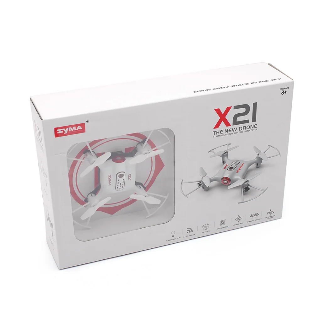 Высокое качество Syma X21 Мини карманный беспилотный Радиоуправляемый летательный