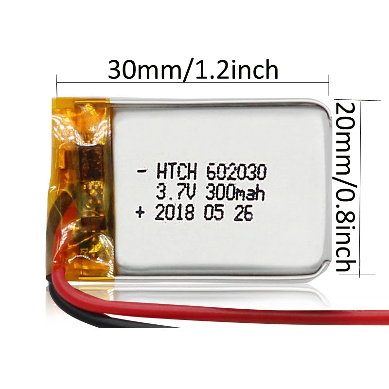 Литий-полимерный аккумулятор 300 мАч 602030 3 7 в Bluetooth MP3 MP4 Смарт-часы беспроводная