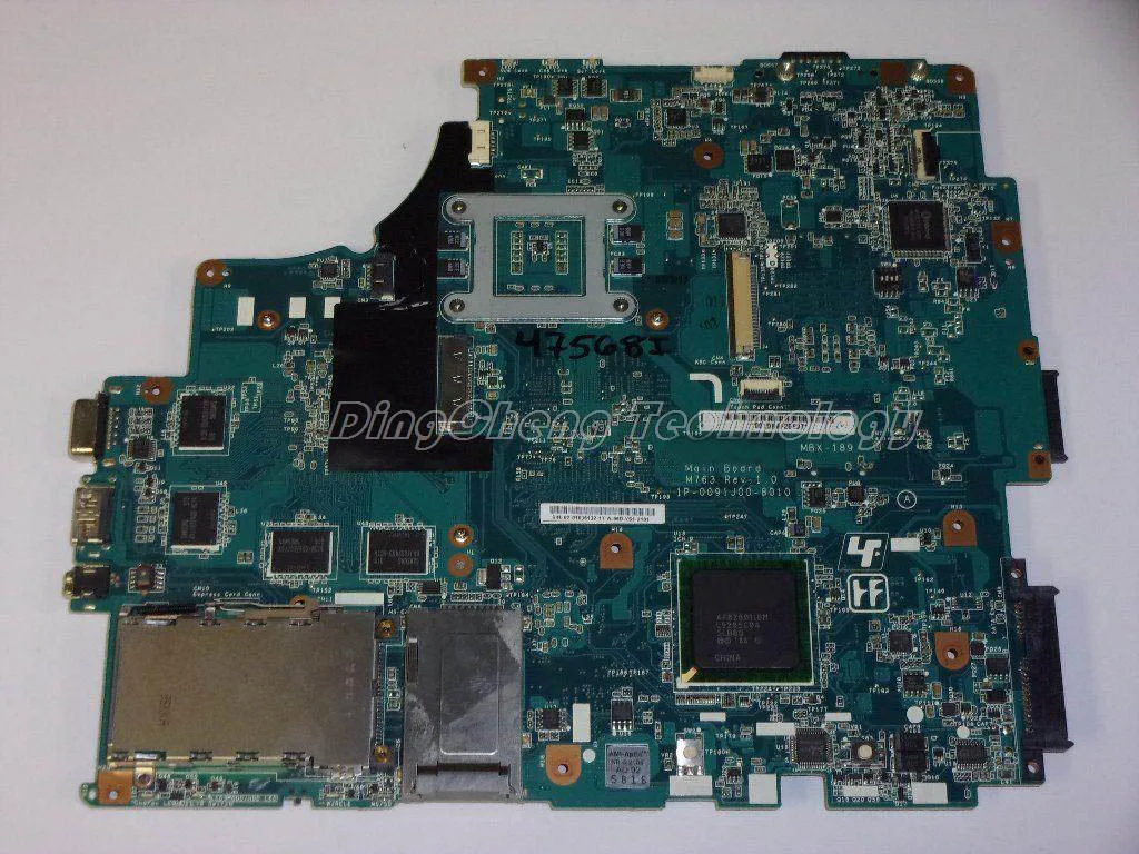 

MBX 189 Laptop Motherboard For Sony M763 MBX-189 1P-0091J00-8010 REV:1.0 Mainboard