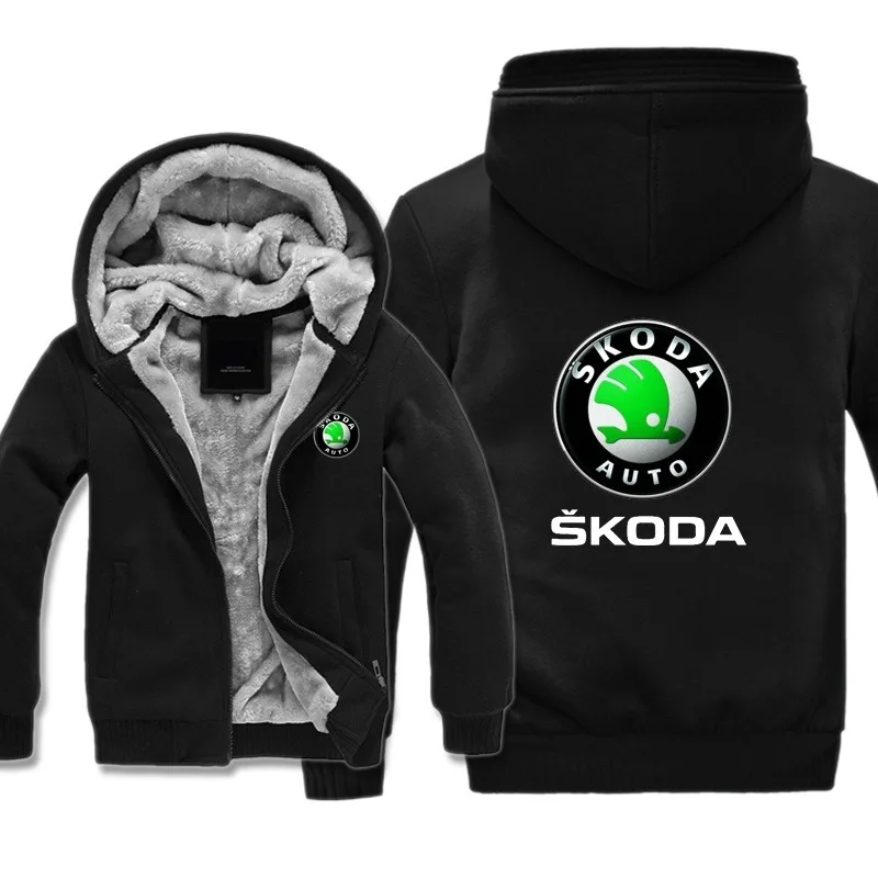 Для автомобиля Skoda шерстяная Толстовка женщин мужчин негабаритных Толстовки с
