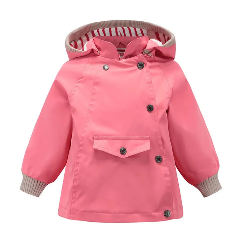 New Girls Rain And Windproof Warm Outerwear &amp Coats Children Collar Jackets Kids Spring Outside Casual Jacket | Детская одежда и