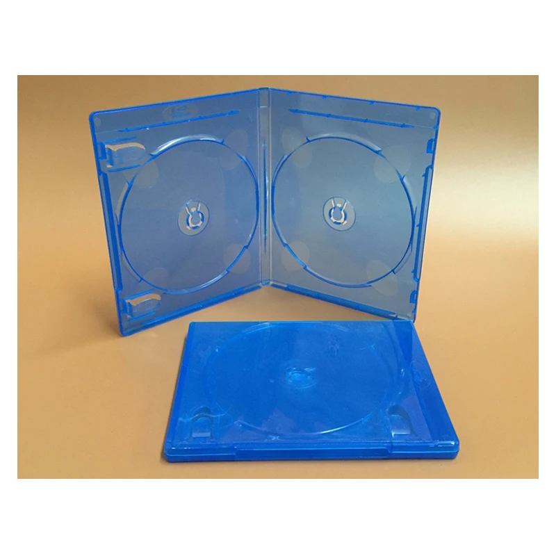 2 шт двойной Blu Ray диск синий мягкий пластиковый чехол 171x135x11 мм удерживайте