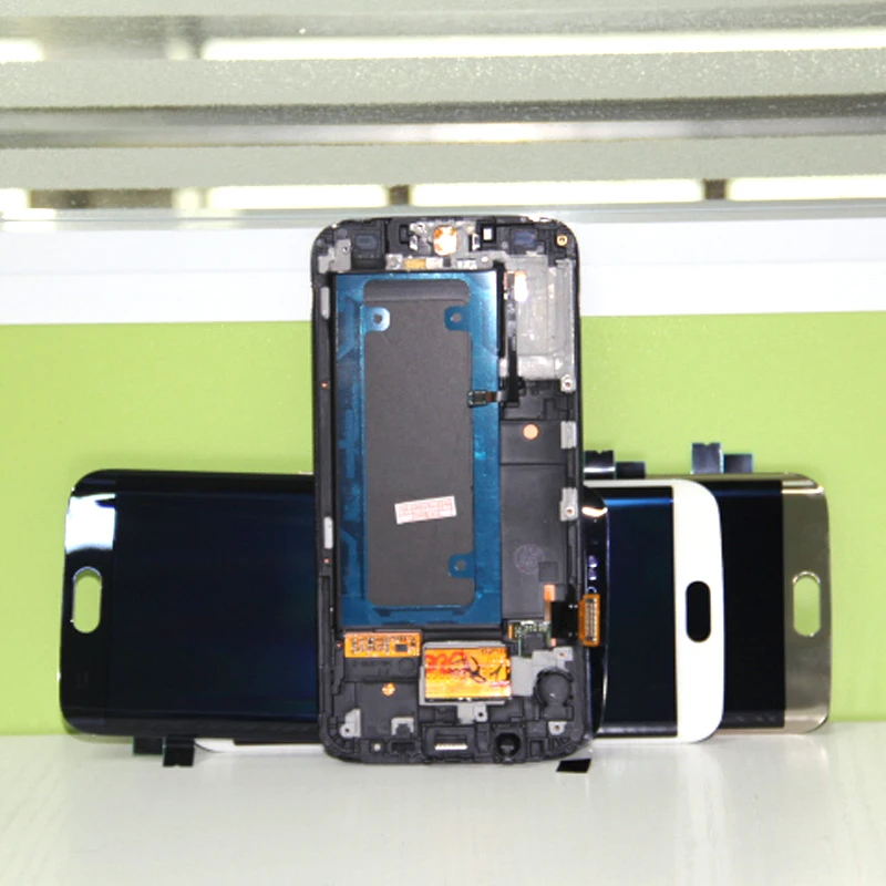 Для Samsung Galaxy S6 Edge LCD G925 G925F SM дисплей кодирующий преобразователь сенсорного экрана
