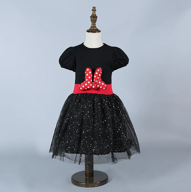 2016 Summer Baby Girls Dress Minnie Mouse Dresses For Princess Birthday Party Children Clothes Kids Costume | Детская одежда и