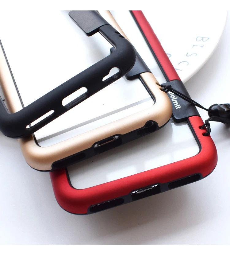Бампер для Iphone X, 6, 6s, 7, 8 Plus, чехлы, красный, черный цвет, TPU, PC, чехол для телефона Apple, 6, 6s Lite, роскошный цвет, чехол, Капа с веревкой