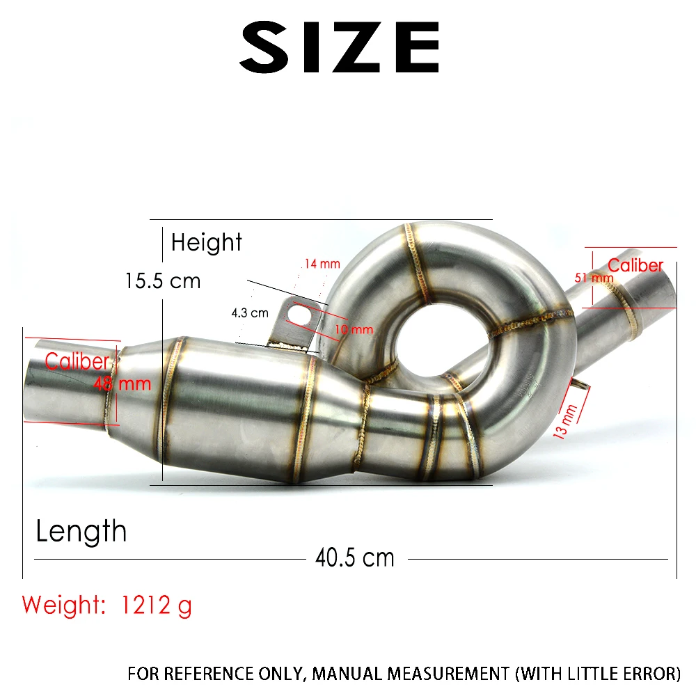 Лидер продаж выхлопная средняя труба мотоцикла выхлопной глушитель Mid Connect Refit Moto