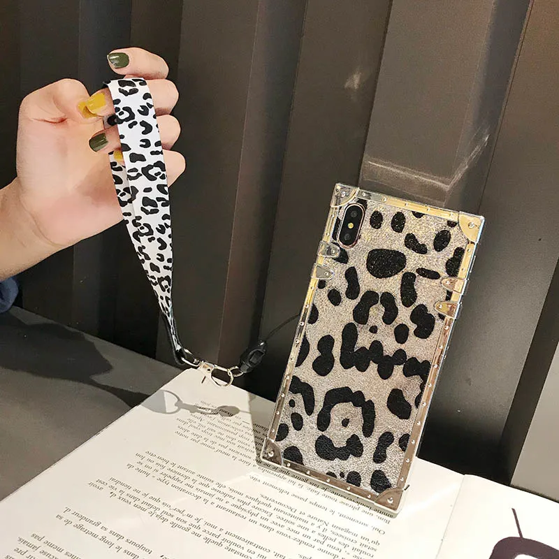Kerzzil площадь покрытия Мягкий ТПУ чехол для iPhone X XR XS MAX леопардовой расцветки с