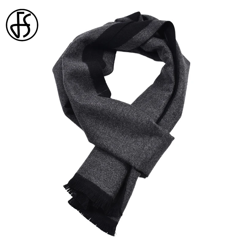 

FS Cashmere Scarf Luxury Brand Winter Warm Scarves For Men Contrast Color Bufanda Echarpe Homme Tassel Pashmina Wrap Shawls 2018