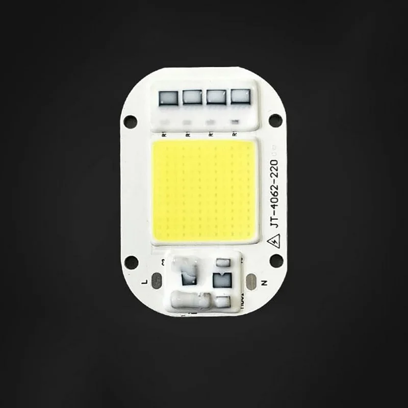 Светодиодный COB Чип лампочки прожектор AC220V SMD 20 W 30 50 лампа белый/теплый белый с