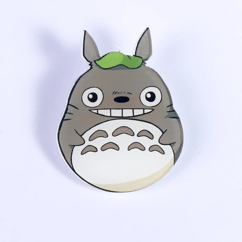 Nengdou Y24 totoro значки японского аниме иконы мультфильм мужская брошь на рюкзаке акриловые значки, чтобы пройти значок кошки для детей