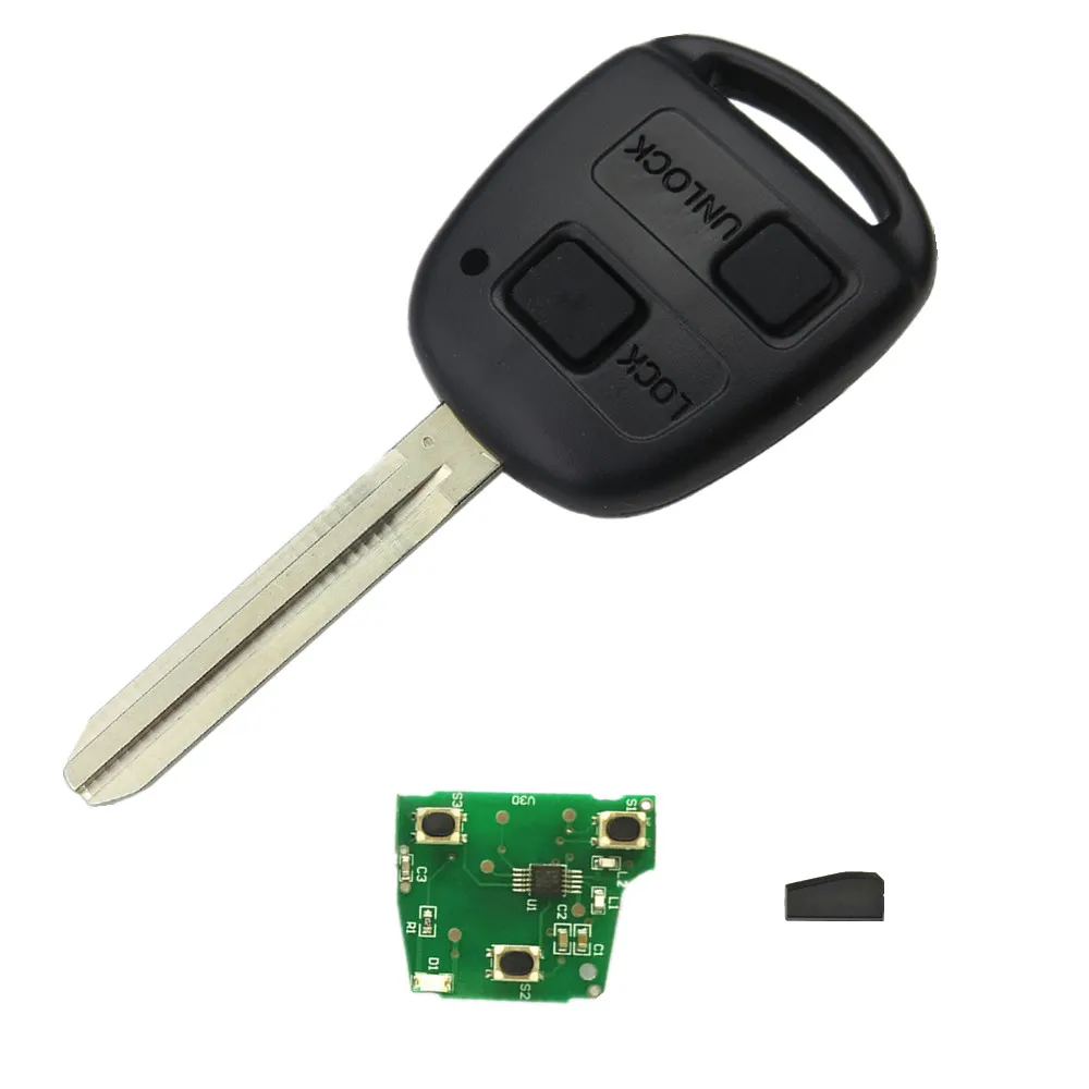 Okeytech 315/433 МГц 4D67 чип 2 или 3 кнопки Автомобильный Дистанционный ключ для Toyota Camry Prado