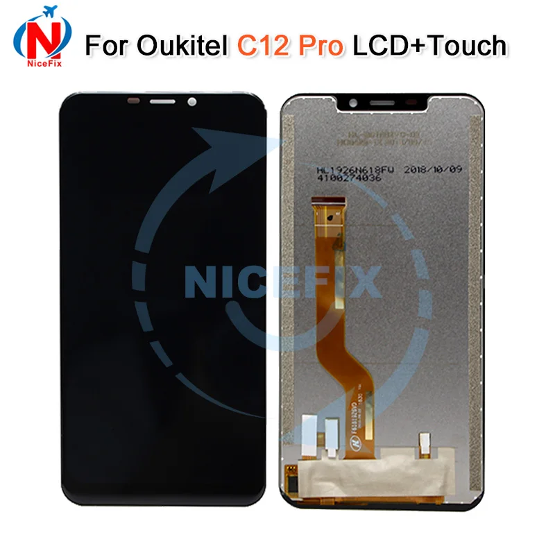 6 18 ''для OUKITEL C12 PRO ЖК-дисплей + сенсорный экран 100% протестированный