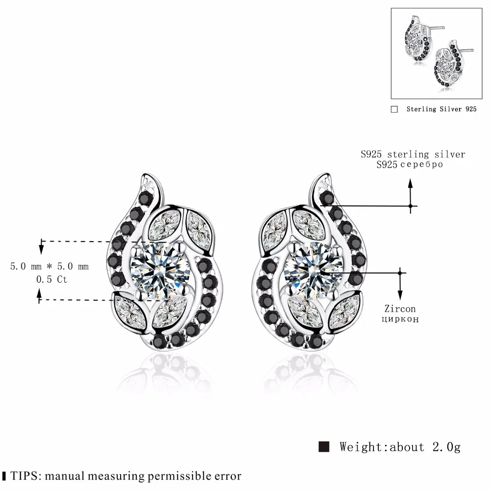 Женские серьги гвоздики из серебра 100% пробы T138|stud earrings|earrings forearrings for women |