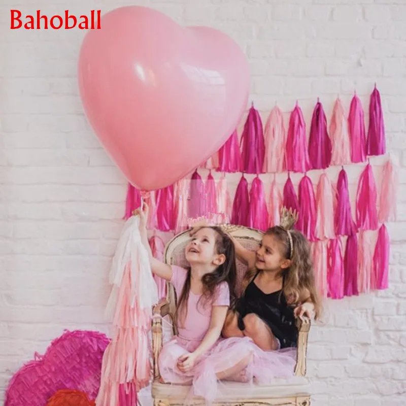 

1pc 36Inch Big Balloon Heart Latex Balloons Baby Shower Wedding Decor Inflatable Helium Air Balls Happy Birthday Party Balloons