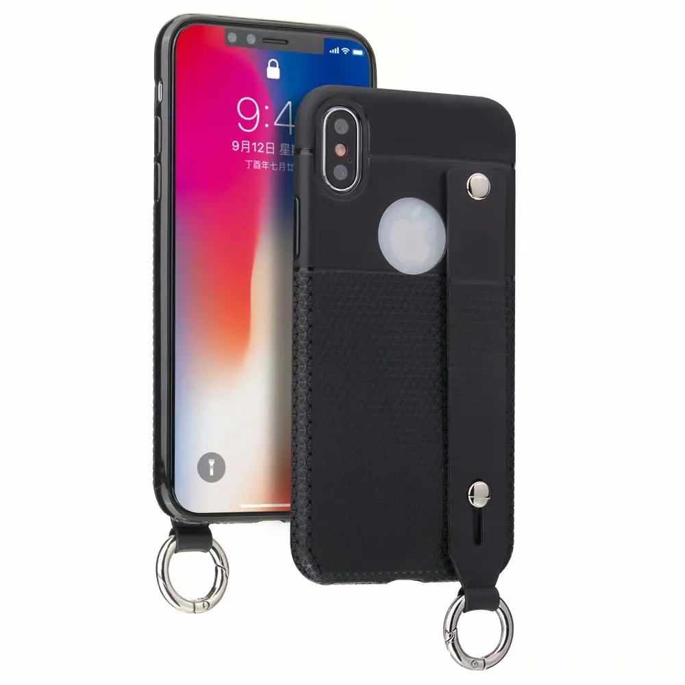 Case For iPhone 6 6s 7 8 Plus Hand strap case Ultra-thin soft silicone XR XS Max Cover |