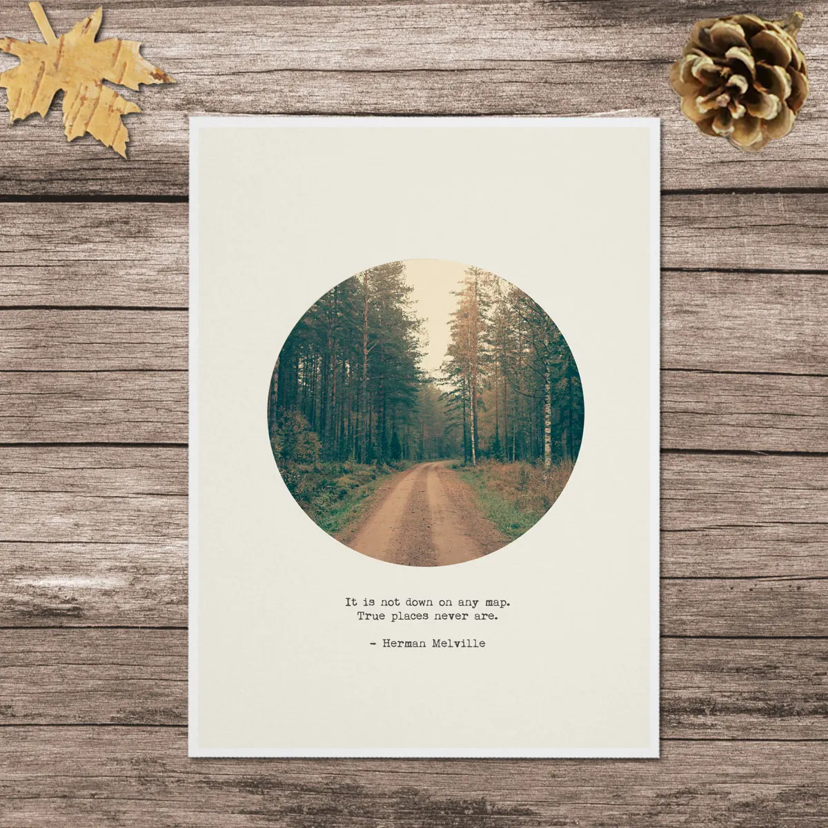 Постер с художественным принтом в лесу постер изображением истинных мест без