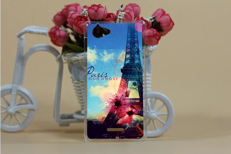 12 узоров красивые цветы DIY Мода Жесткий Печать чехол для телефона для sony Xperia L S36H C2105 C2104 защитный чехол