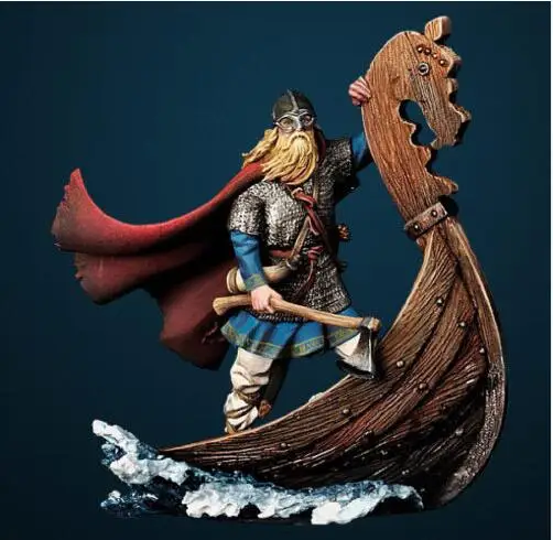 1/32 54 мм Viking Drakkar longboat soldier ancient игрушка Смола модель миниатюрный набор unassembly