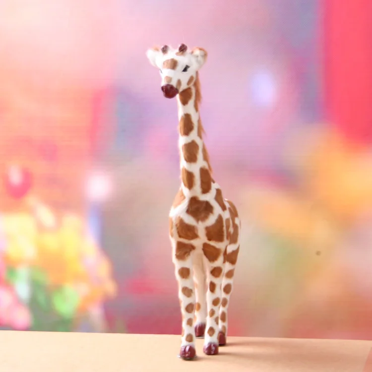 Игрушечная модель жирафа 27 см реалистичное изделие ручной работы из