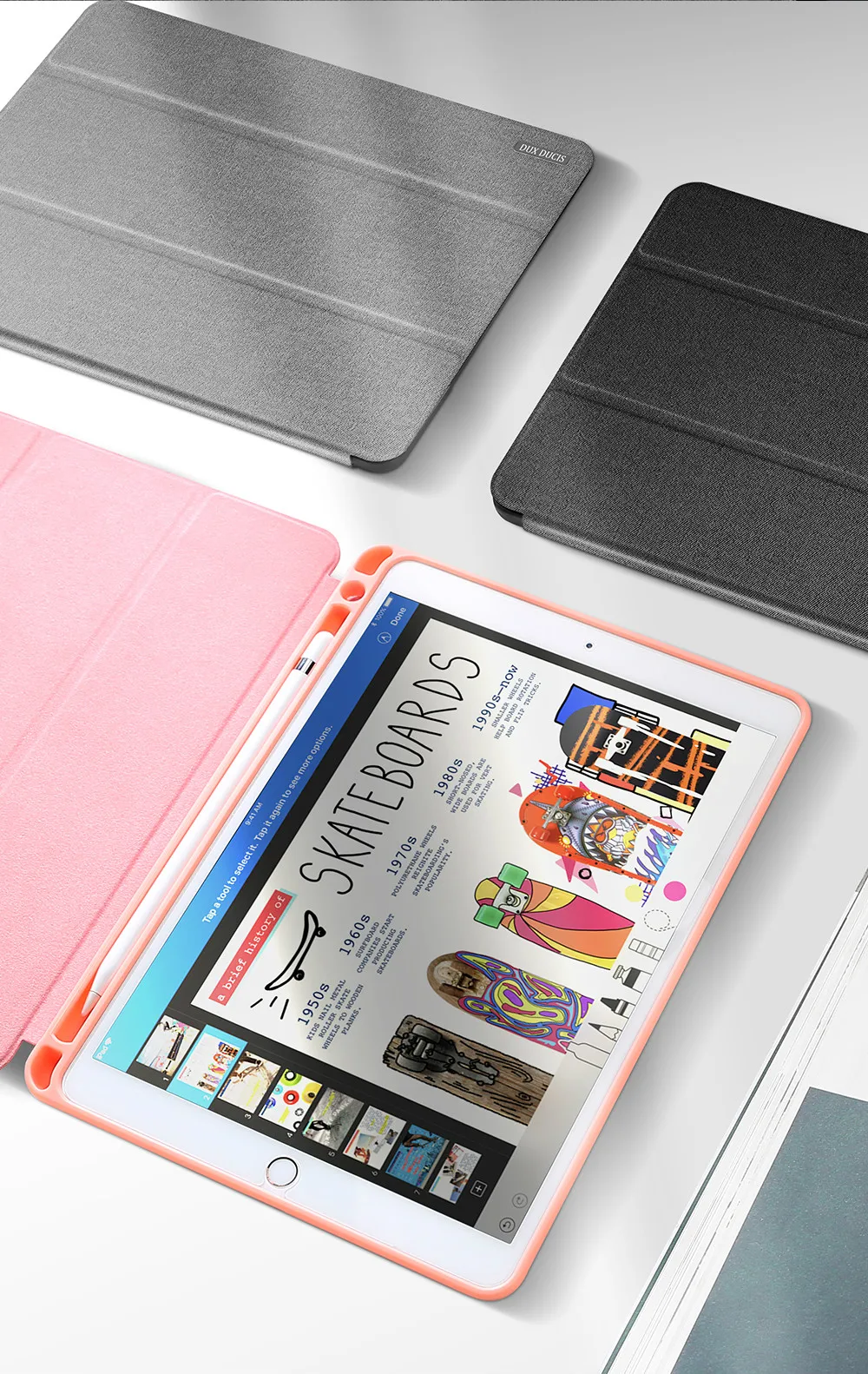 Чехол из для iPad Pro 10,5 кожи, Магнитный смарт-чехол, для iPad Pro 10,5 чехол,, ультра тонкий, автоматический режим сна, с держателем карандаша, Fundas