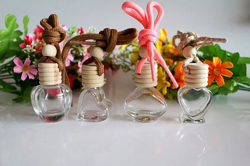 

FMV35-6ML/8ML Hybrid Style Pendant Glass Car Perfume Bottle 100pcs/lot