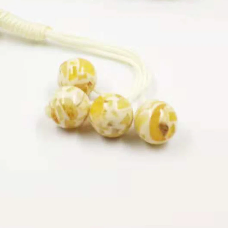 Аромат Tesbih Ambers желтый цвет Мужские Tasbih исламские четки Sobh Mulsim Ароматические браслеты
