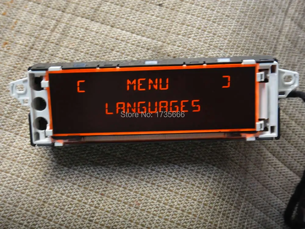 Оригинальный Автомобильный экран монитора поддержка USB aux дисплей красный