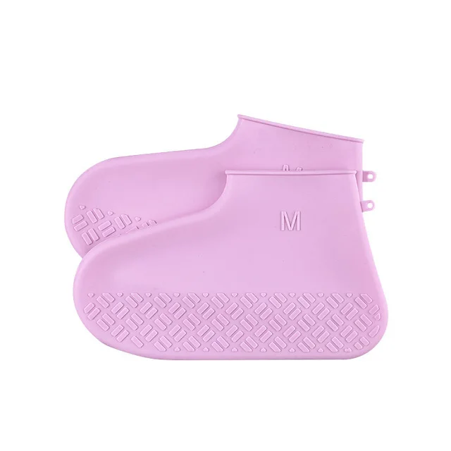 Pink S (26-34) Мотоциклетная многоразовая обувь для дождливой погоды; водонепроницаемая обувь; нескользящая складная обувь - Цвет: Pink S (26-34)