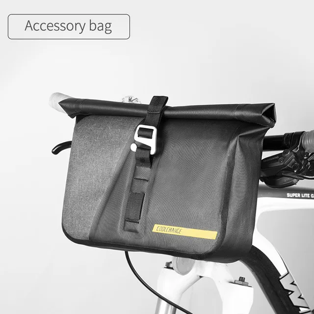 Accessory Bag Велосипедная сумка для переднего руля, водонепроницаемая нейлоновая велосипедная сумка, большая вместительность, MTB, корзина для горного велосипеда, Аксессуары для велосипеда - Цвет: Accessory Bag