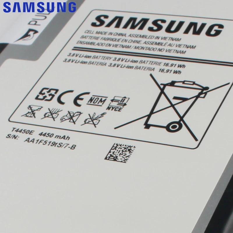 Оригинальная сменная батарея samsung для Galaxy Tab 3 8,0 T315 T311 T310 T4450C настоящая батарея для планшета T4450E 4450 мАч