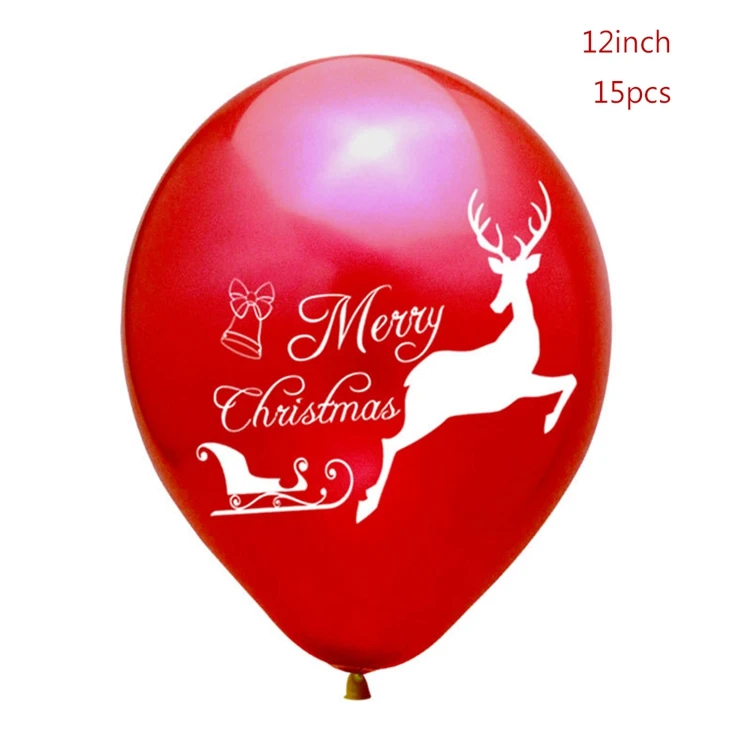 Deer Red Йориу 15 шт. латексные конфетти для воздушного шара рождественские украшения для дома Свадебные украшения для дня рождения детский Рождественский подарок - Цвет: Deer Red