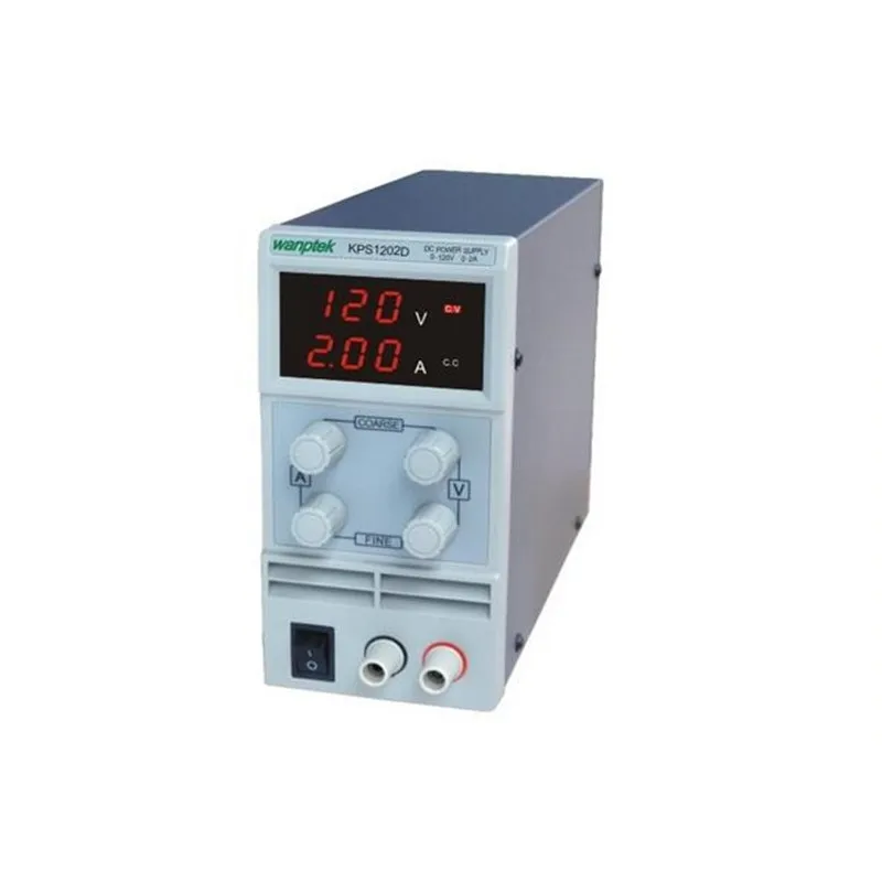 

KPS1202D Adjustable High precision double LED display switch DC Power Supply protection function 120V2A 110V/220V 0.1V/0.01A