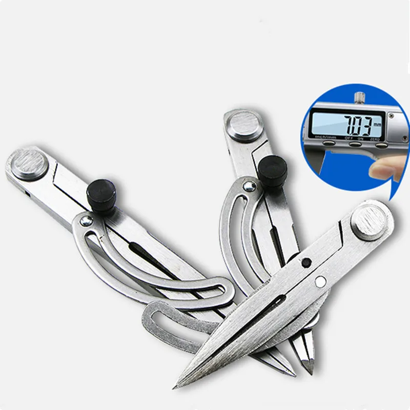 Adjustable Compass Leather Craft Rotation Spacing Line Woodworker Drawing Tools Arc Straight Circle Gauge | Дом и сад