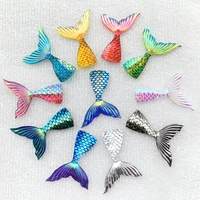 diy 10pcslot 2839mm jewelry accessories mermaid fish scales tail resin for wedding decoration crafts jewelry find e77