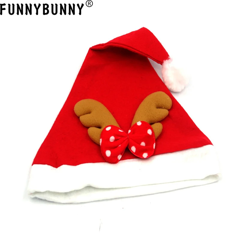 FUNNYBUNNY Рождественская шапка Санта-Клауса с оленями подарок на вечеринку для