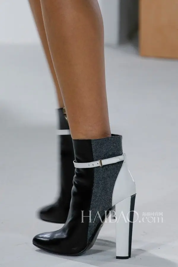 Женщины Ботильоны Смешанный Цвет Зима Сапоги Квадратный Каблук Куницы Моды