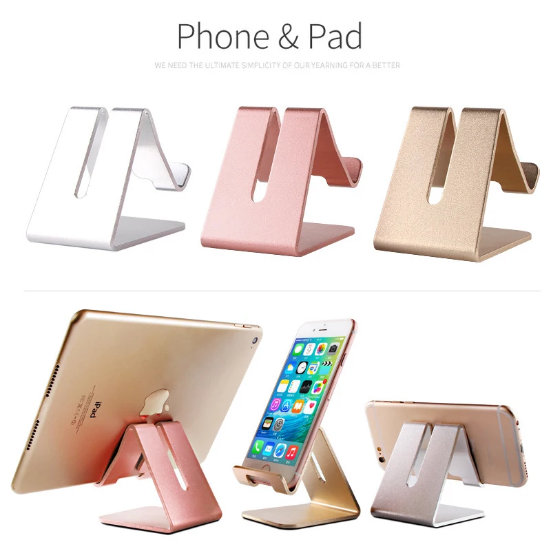 ESVNE Алюминий металлический держатель мобильного телефона для iPhone 6 7 Xiaomi iPad Tablette