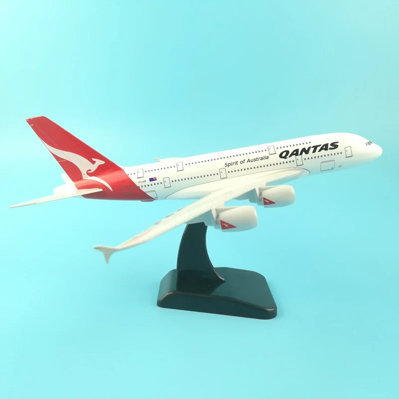 Модель самолета JASON TUTU 20 см модель Qantas аэробус A380 1:200 Литые металлические самолеты