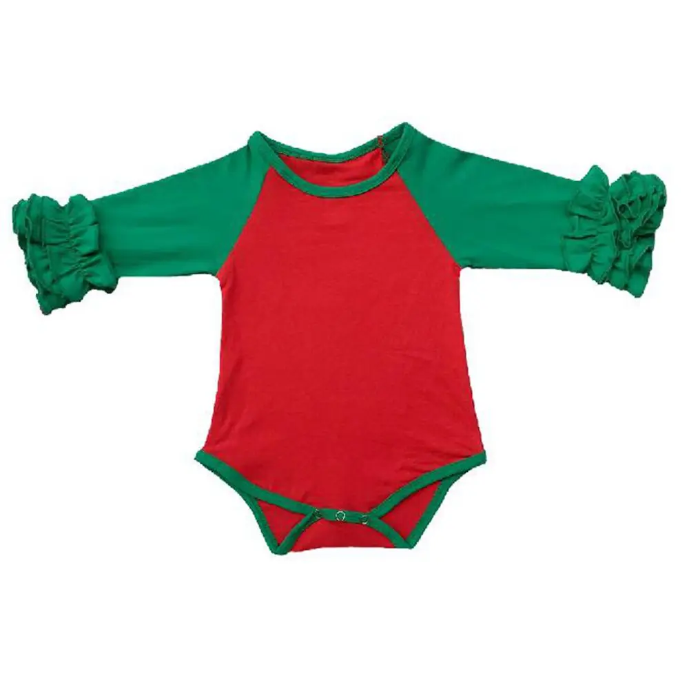 Детский комбинезон с оборками длинными рукавами и монограммой Детские платья на