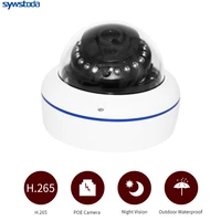 8mp 4k surveillance ip poe camera audio internal microphone vandalproof ir night dome security camera onvif p2p