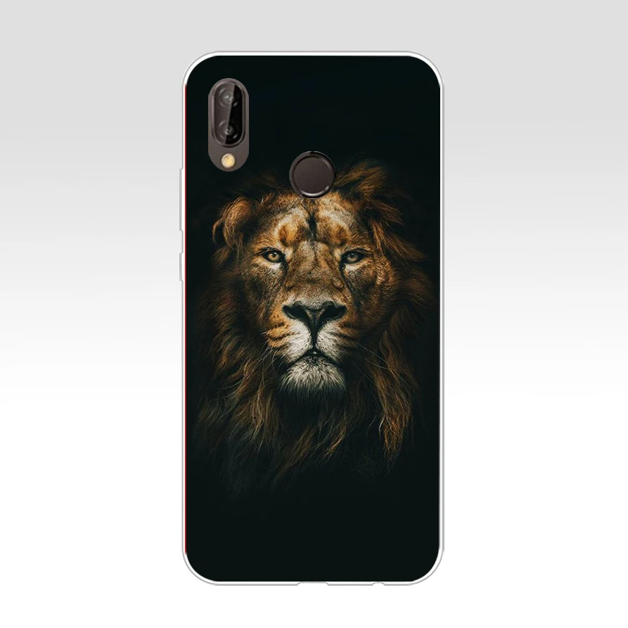 29 ZX красочные лев тигр леопард волк мягкий кейс из силикона и ТПУ для Huawei Nova 3 3i p9 p10