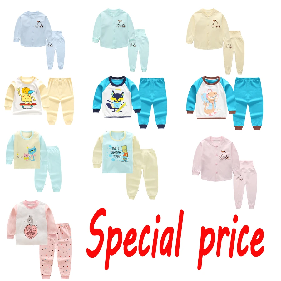 Пижамы для мальчиков из 100 хлопка детская одежда сна пижамы маленьких девочек