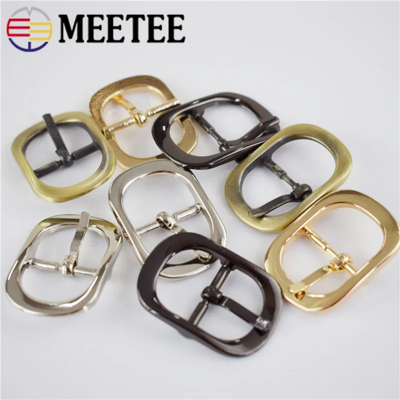 Meetee 4 шт. 12/25 мм Металлические Регулируемые квадратные пряжки для колец DIY