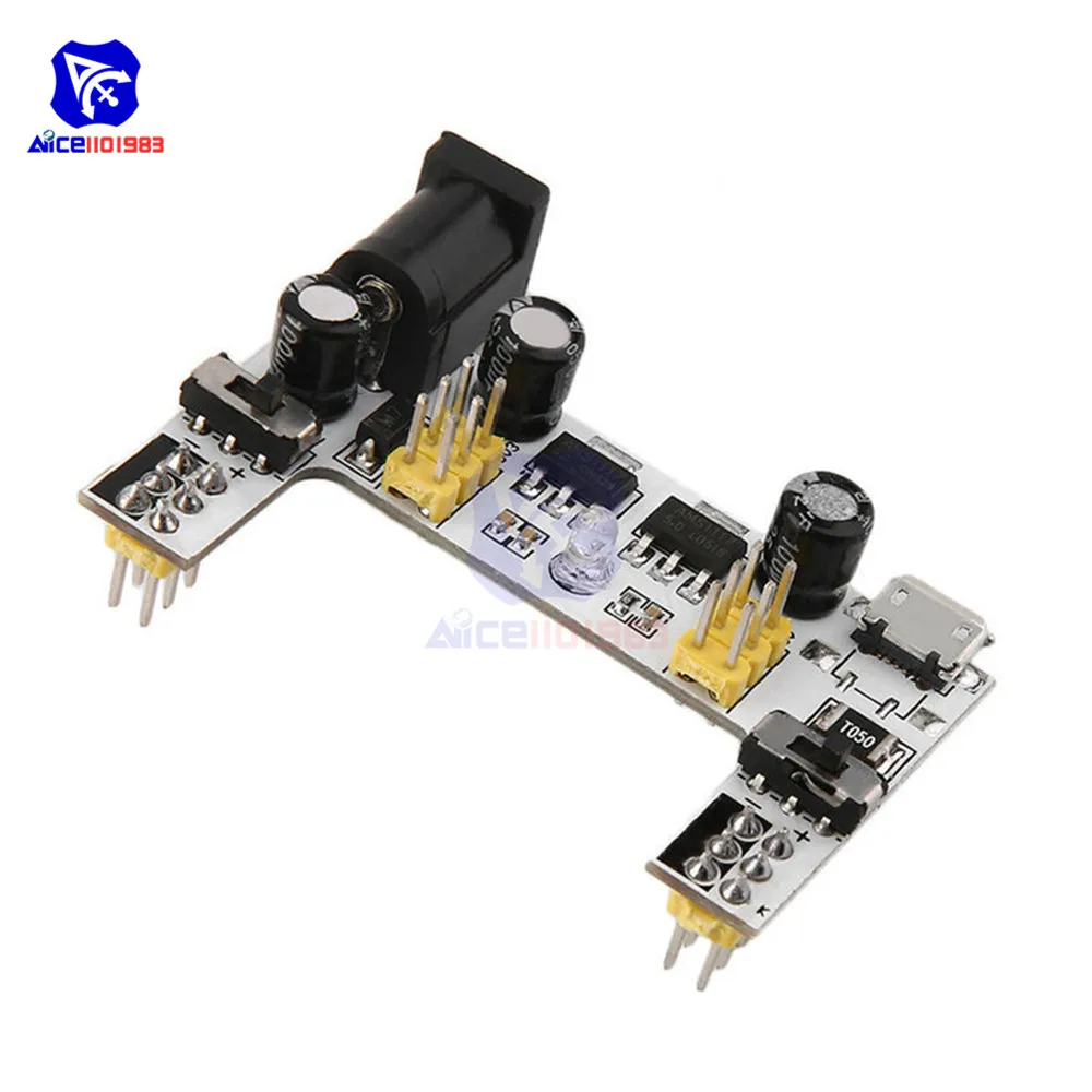 Фото Двухканальная макетная плата diymore MB-102 MB102 3 В 5 модуль питания для Arduino resberry Pi Двухканальная макетная плата diymore MB-102 MB102 3 В 5 модуль питания для Arduino resberry Pi