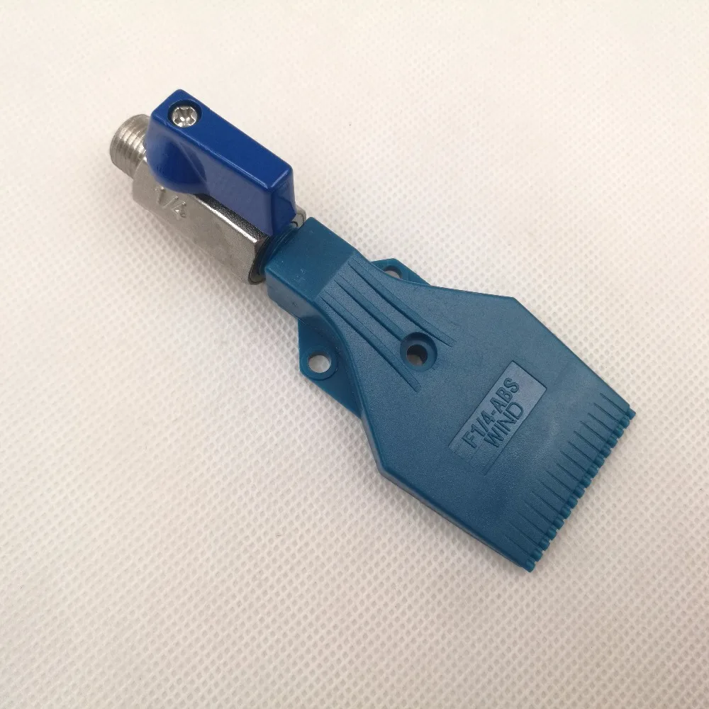 

5PCS F Wind Nozzle,wind air nozzle for cooling cleaning drying,air knife nozzle,blue wind nozzle