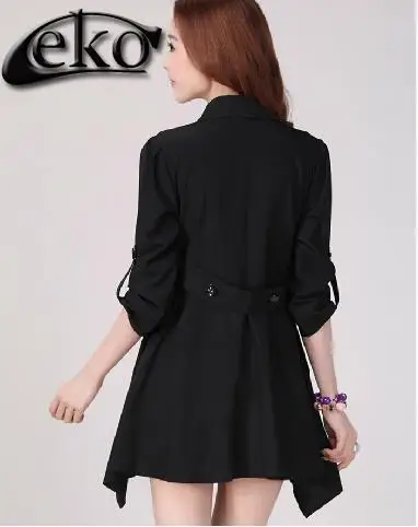 Женский Длинный осенний кардиган Длинная ветровка с длинным рукавом|trench coat