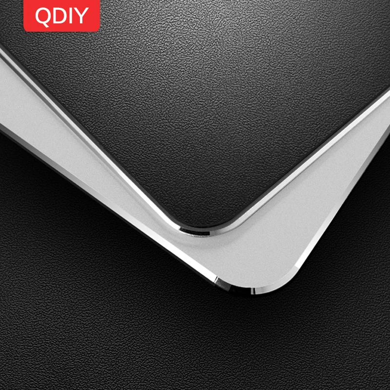 QDIY Ноутбук металлический коврик для мыши Apple алюминиевый Маленький милый супер