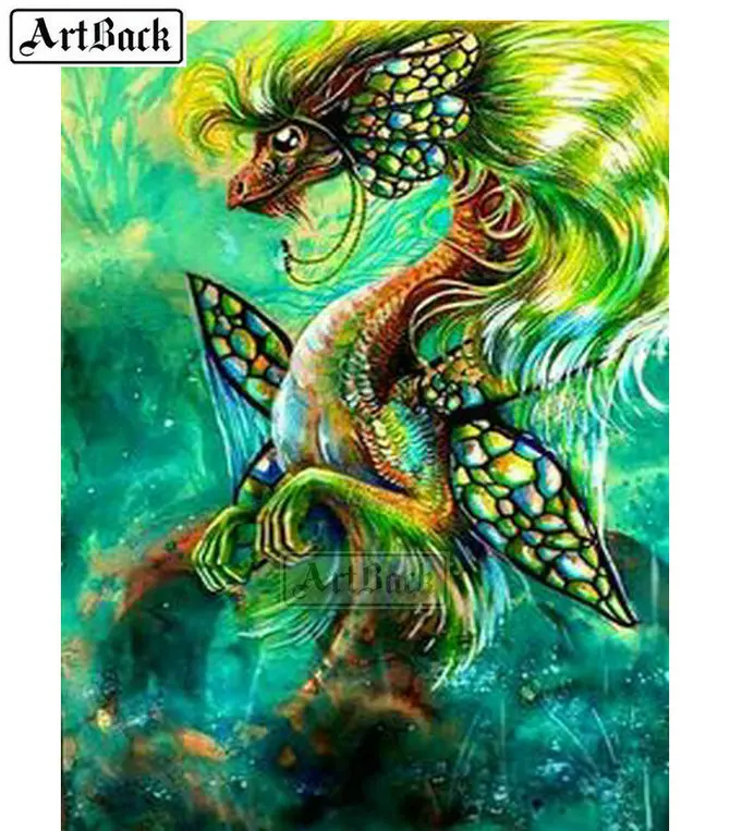 

5D diamond painting dragon landscape 3d rhinestone mosaic full square drill embroidery art home decoration painting