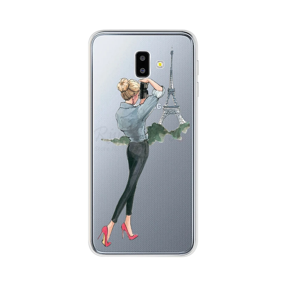 Чехол для samsung J4 J6 Plus J8, чехол из ТПУ, силиконовый мягкий чехол для телефона, чехол для samsung Galaxy J4 J6 Plus, чехол