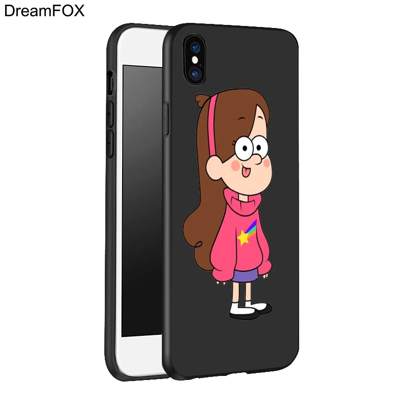 DREAMFOX L056 Gravity Falls Black Soft TPU Silicone Case Cover For Apple iPhone 11 Pro XR XS Max X 8 7 6 6S Plus 5 5S 5G SE |